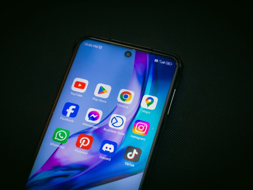 Zakelijke app op een smartphone